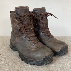 Rocky Mens Thinsulate 600 Gram‎ Work Boots Size 9W Leather Hunting Waterproof